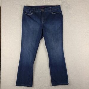 NYDJ Not Your Daughter Jeans‎ Womens 18 Relaxed Straight Leg Medium Wash Blue